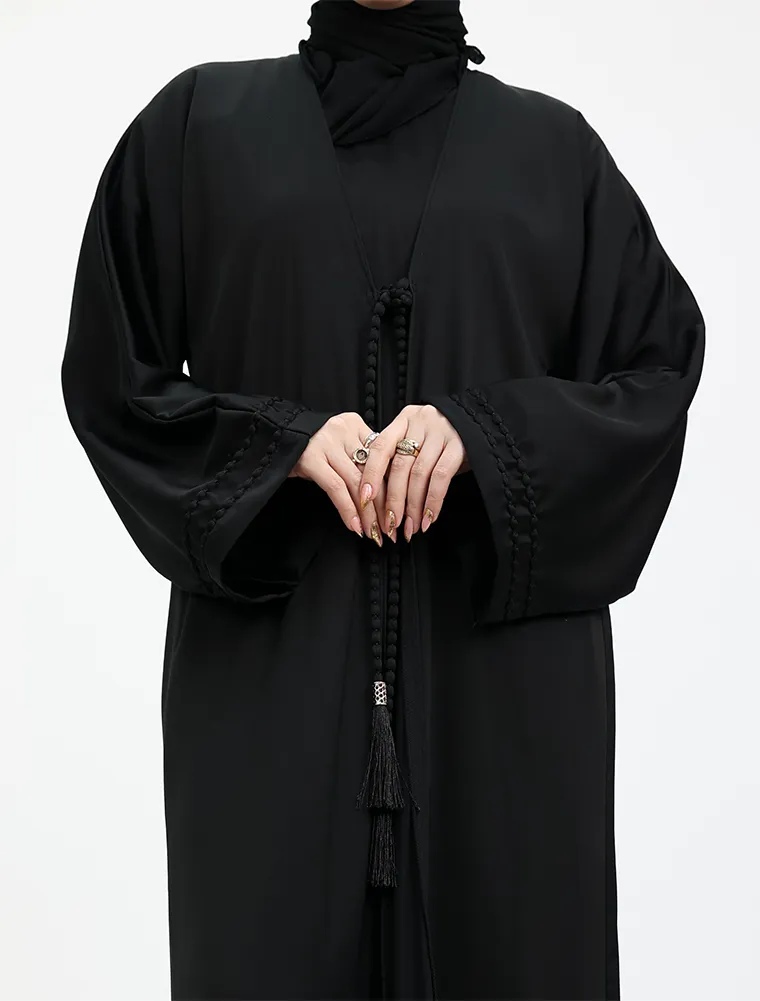 Black Naira Abaya 2 Peice
